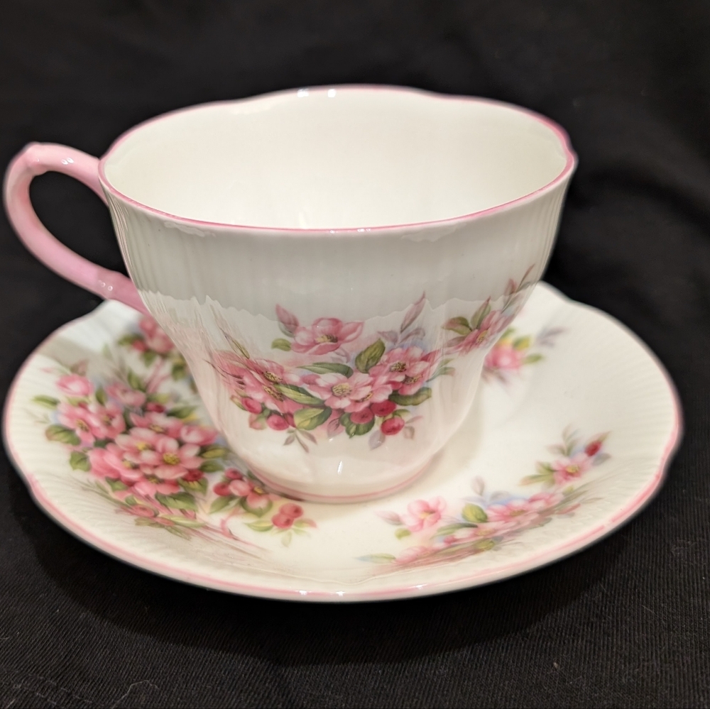 Royal Albert Apple blossom tea cup and saucer